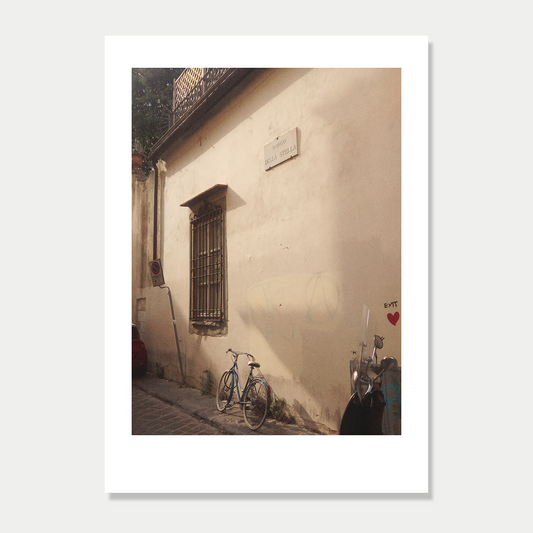Firenze Back Street Still Life Photographic Art Print Unframed