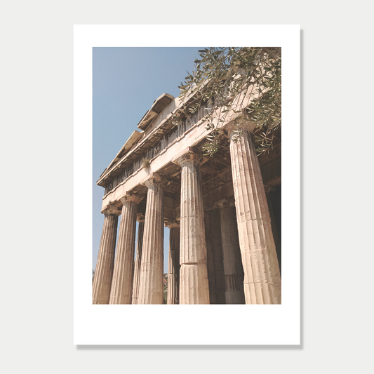 Hephaestus Ancient Greek Temple Athens Photographic Art Print Unframed