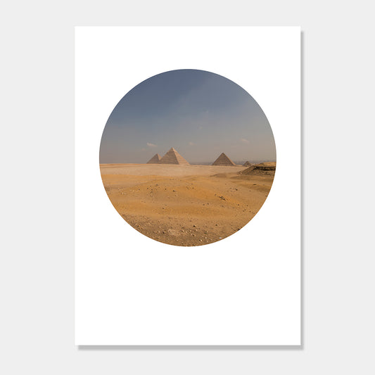 Photographic art print of the Great Pyramids, Egypt by Chris Starkey. Printed in New Zealand by endemicworld.