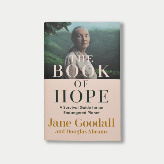 Book The Book of Hope: A Survival Guide for an Endangered Planet by Jane Goodall and Douglas Abrams sold at inzine homeware, lifestyle, books, gifts and mindful products New Zealand