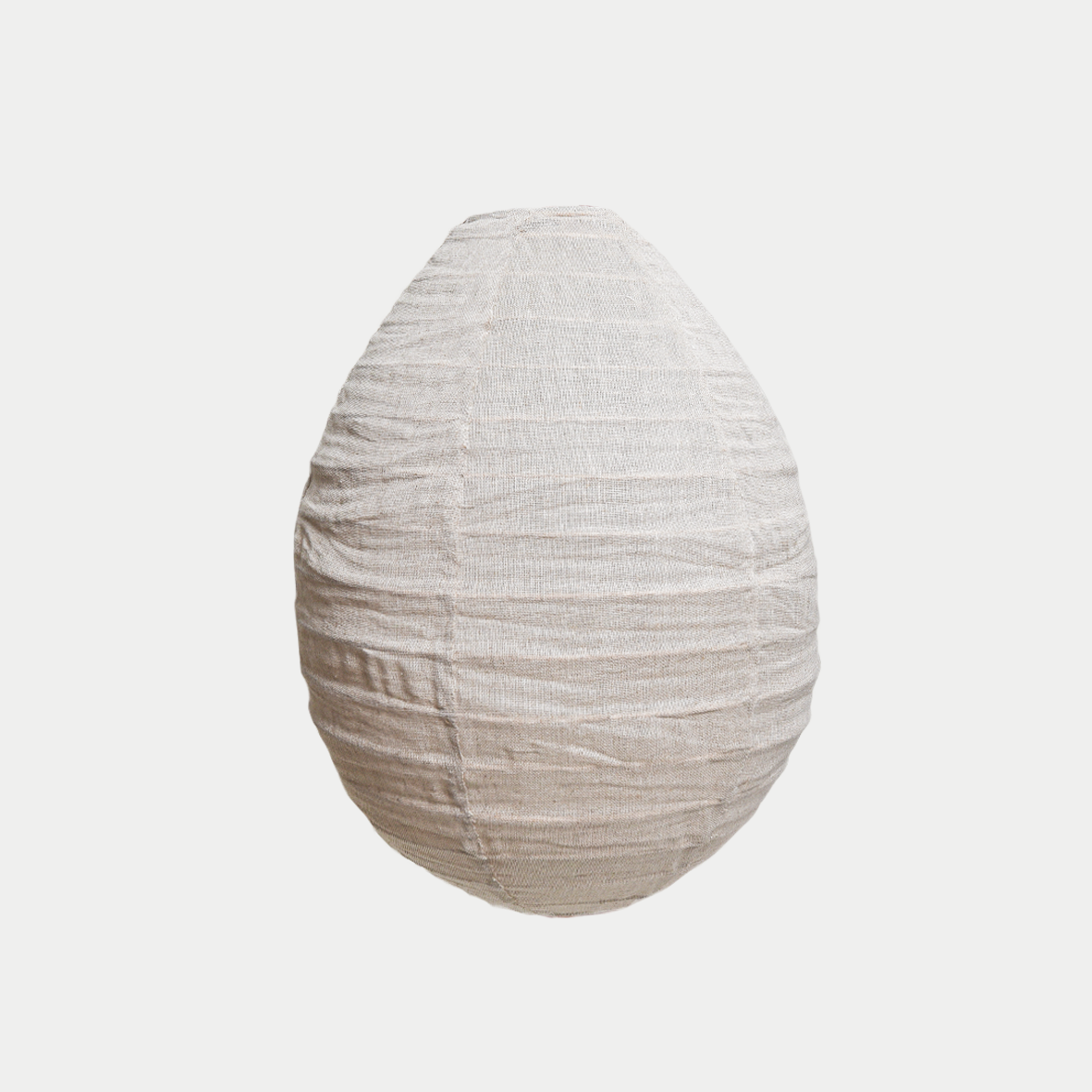 Linen Pendant - Pear 35cm Natural